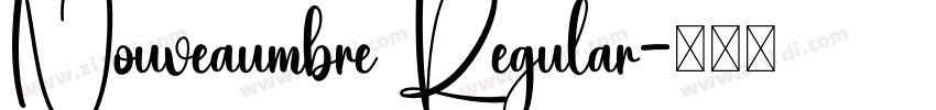 Nouveaumbre Regular字体转换